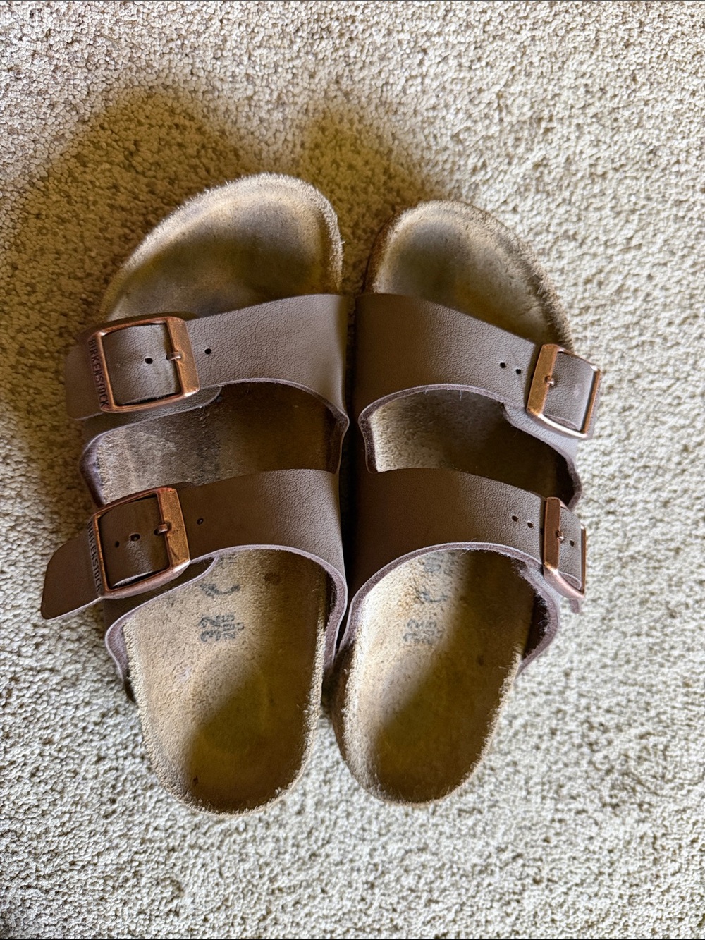Birkenstock Kids Brown Double-Strap Sandals